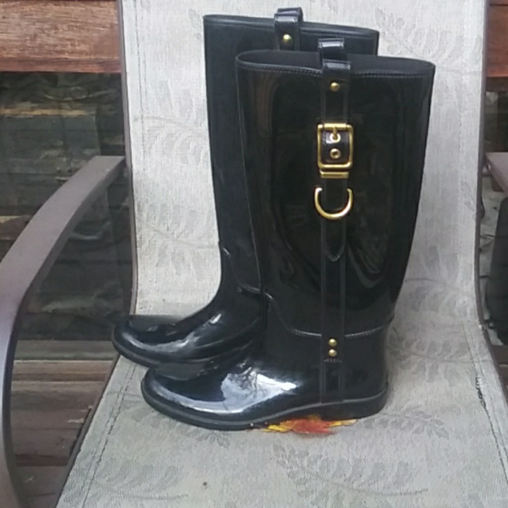 💕Coach Rider Rain Boots💕 - Picture 2 of 4